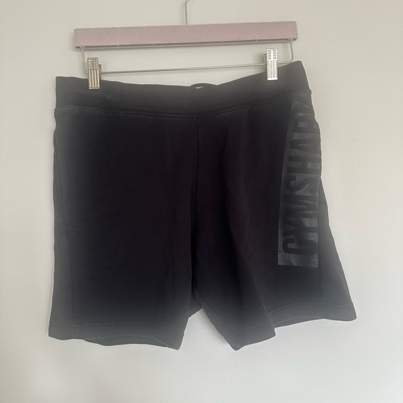 Gymshark Other - Gymshark Black Sweat Shorts Size Large GUC